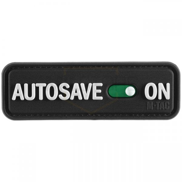 M-Tac Autosave Rubber Patch - Black