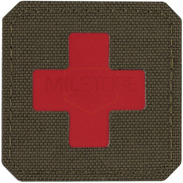 M-Tac Medic Cross Laser Cut Patch - Ranger Green / Red