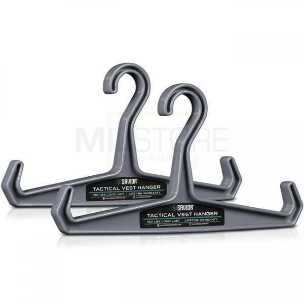 Savior Equipment Tactical Vest Hanger 2 Pack - Grey