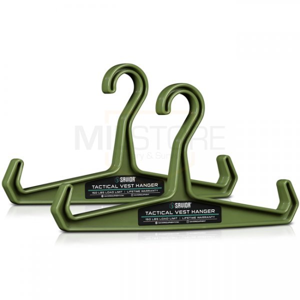 Savior Equipment Tactical Vest Hanger 2 Pack - Olive