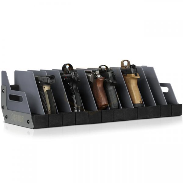 Savior Equipment Pistol Rack 12 Slots - Grey