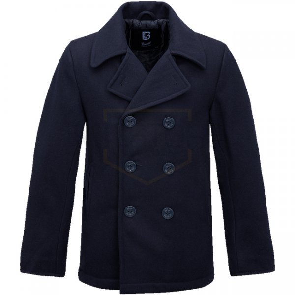 Brandit Pea Coat - Navy - M