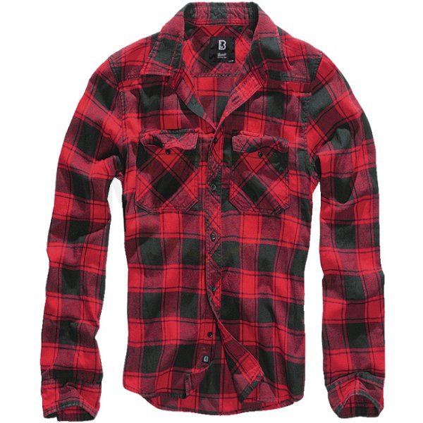 Brandit Checkshirt - Red / Black - 8XL