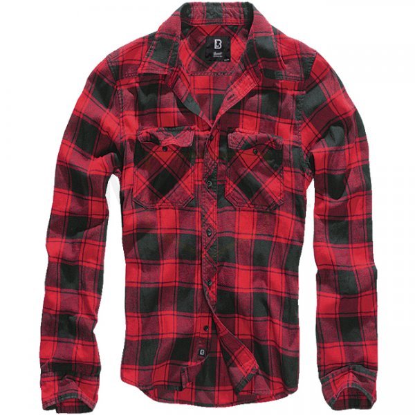 Brandit Checkshirt - Red / Black - 10XL