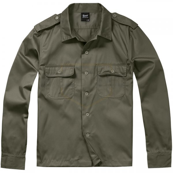 Brandit US Shirt Longsleeve - Olive - 6XL