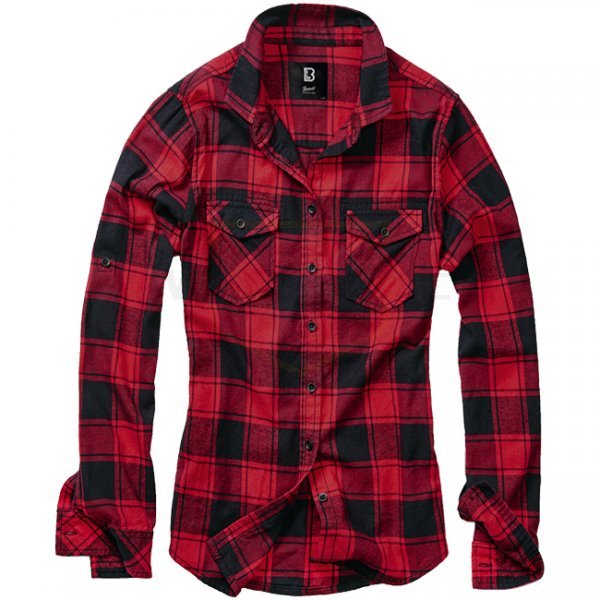 Brandit Amy Flanell Shirt Girls - Red / Black - 6XL