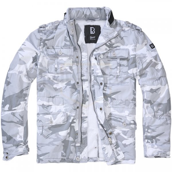 Brandit Britannia Winter Jacket - Blizzard Camo - S