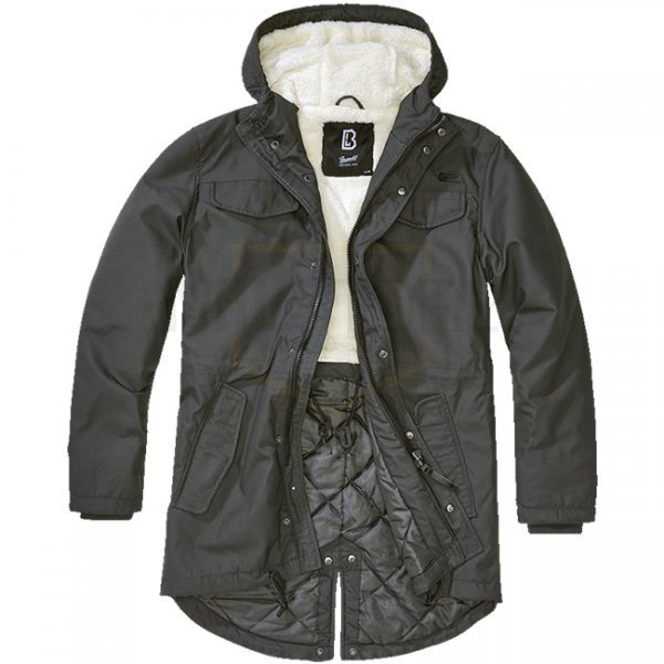 Brandit Marsh Lake Teddyparka - Anthracite - M