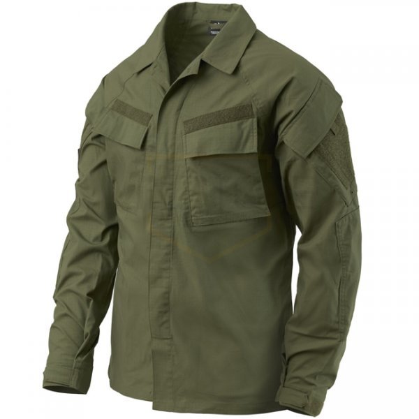 Helikon-Tex Raid Shirt - PolyCotton Stretch Ripstop - Olive Green - XS