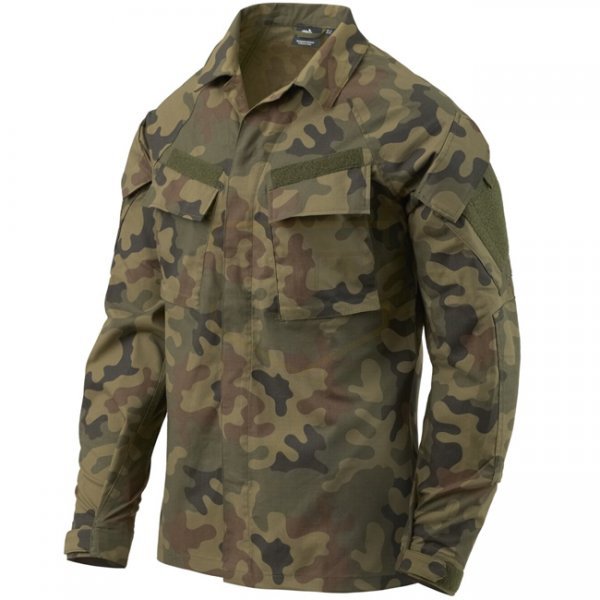 Helikon-Tex Raid Shirt - PolyCotton Stretch Ripstop - PL Woodland - XS