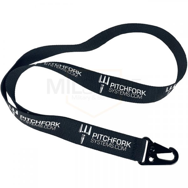 Pitchfork Key Lanyard - Black