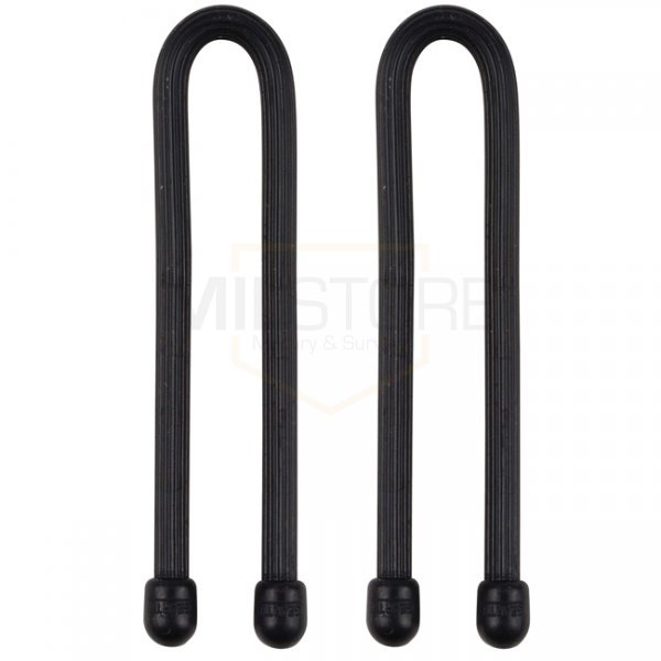 Nite Ize Gear Tie Reusable Rubber Twist Tie 2 Pack 6 Inch - Black