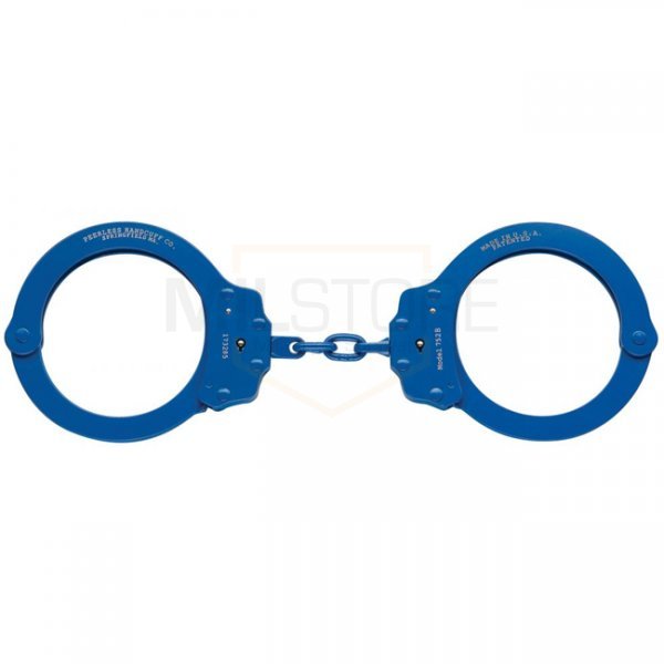 Peerless Model 752C Oversize Chain Link Handcuff - Blue