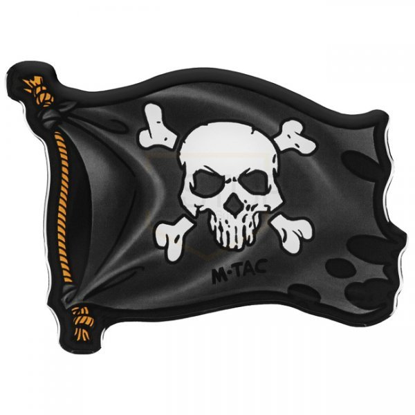 M-Tac Jolly Roger Flag Sticker - Black