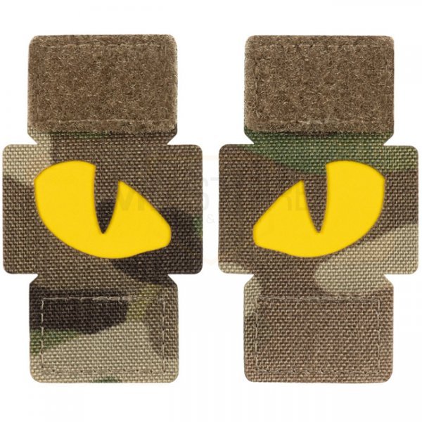 M-Tac Yellow Tiger Eyes Laser Cut Patch - Multicam