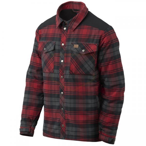 Helikon-Tex Winter Warden Shirt - Slate Crimson Plaid - L