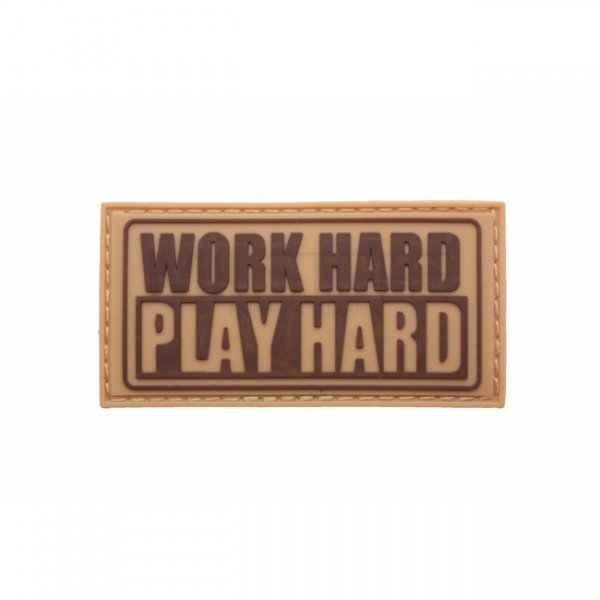 Pitchfork Work Hard Patch - Tan