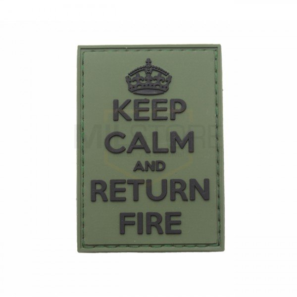 Pitchfork Keep Calm Return Fire Patch - Olive