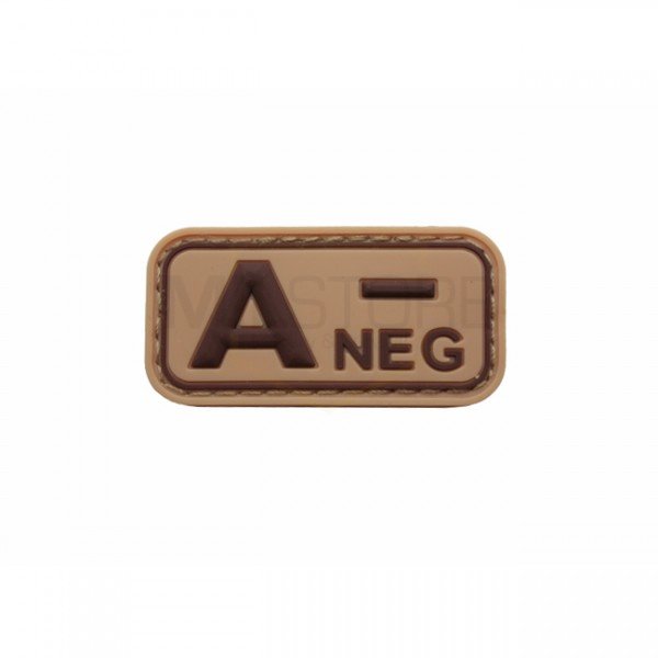 Pitchfork Blood Type A NEG Patch - Tan