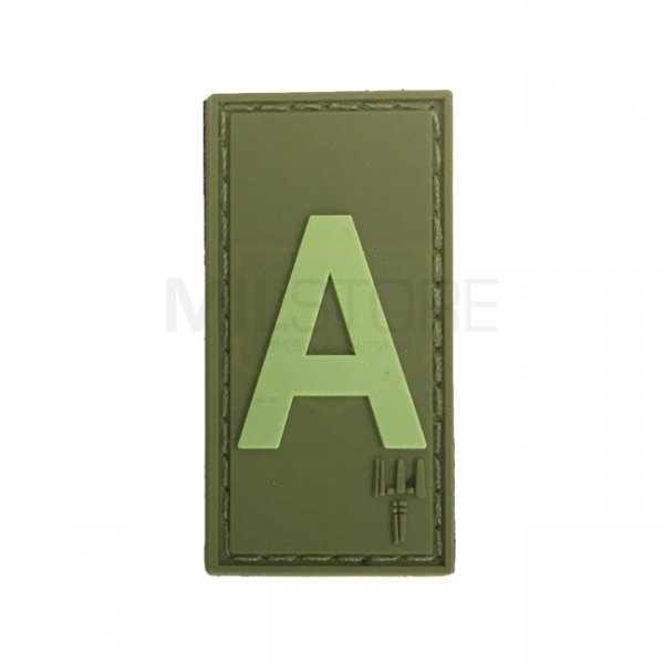 Pitchfork Letter A Patch - Olive