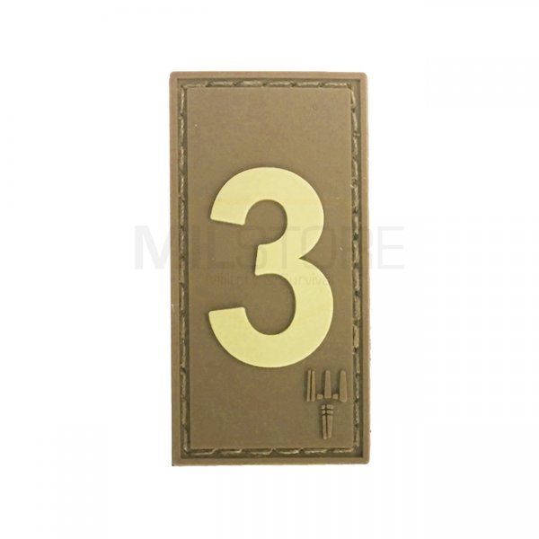 Pitchfork Number 3 Patch - Tan