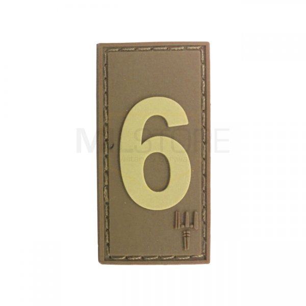 Pitchfork Number 6 Patch - Tan