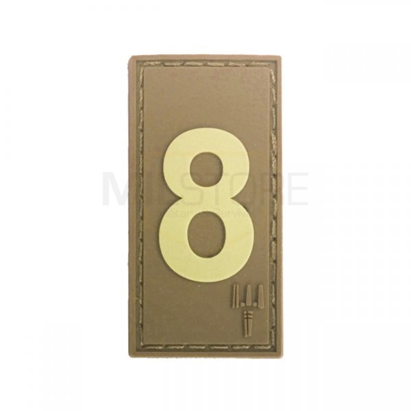 Pitchfork Number 8 Patch - Tan