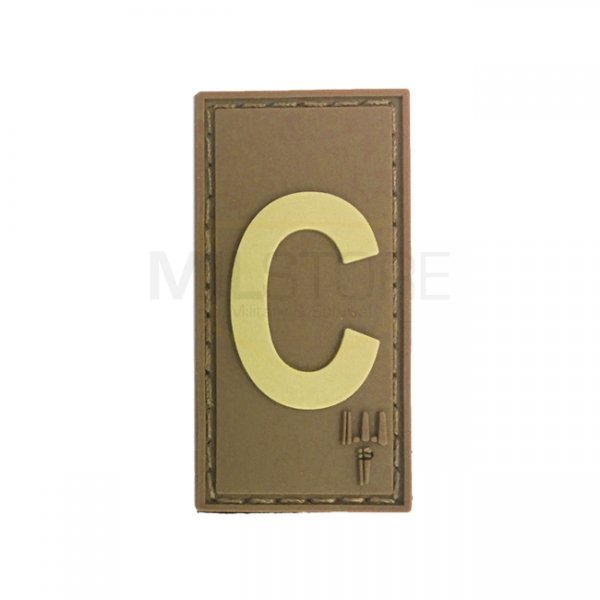 Pitchfork Letter C Patch - Tan