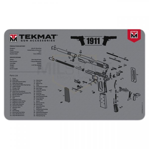 TekMat Cleaning & Repair Mat - 1911 Grey