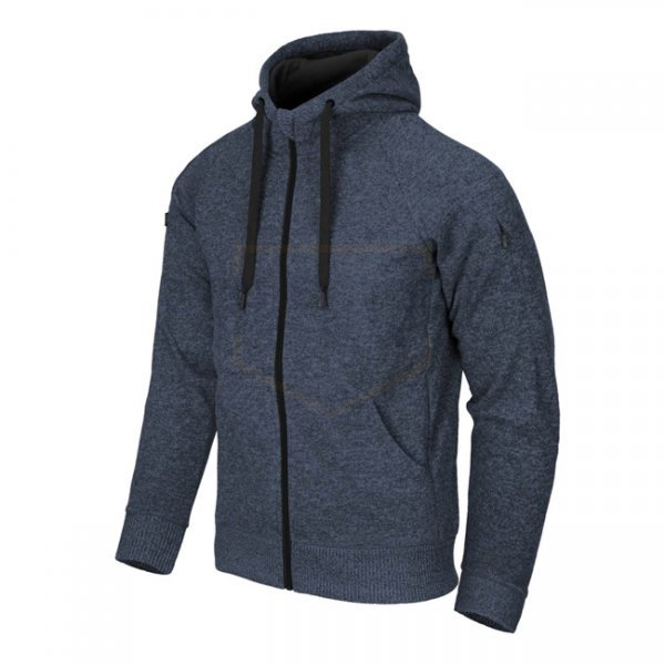 Helikon-Tex Covert Tactical Hoodie FullZip - Melange Blue - M