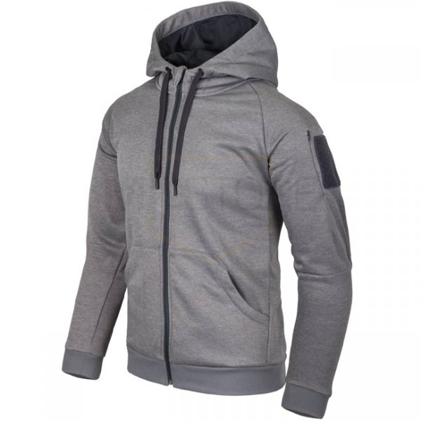 Helikon-Tex Urban Tactical Hoodie FullZip - Melange Grey - XS