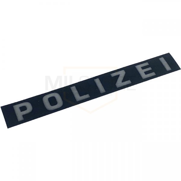 Pitchfork POLIZEI Reflective Face Shield Sticker - Black