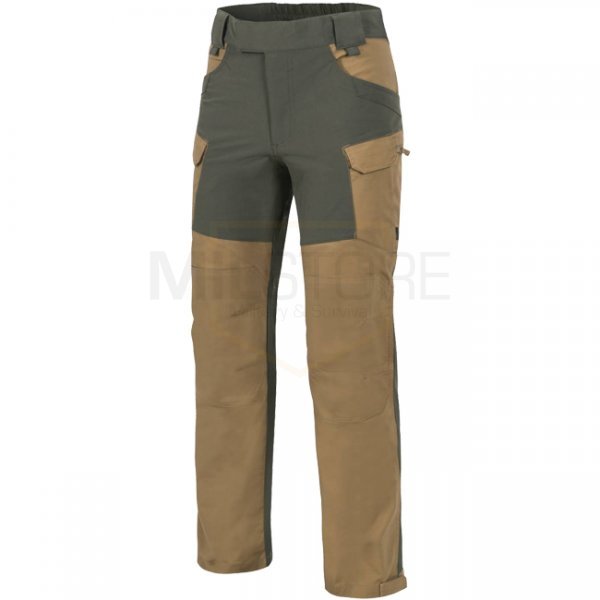 Helikon-Tex Hybrid Outback Pants Duracanvas - Coyote / Taiga Green - M - Long