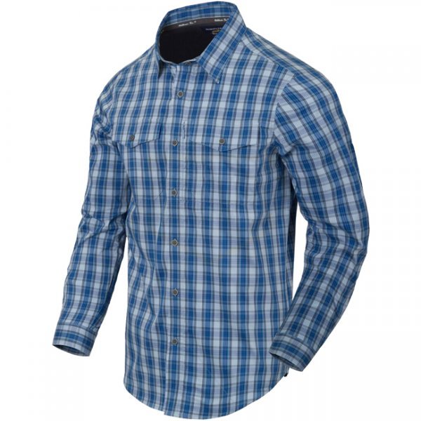 Helikon-Tex Covert Concealed Carry Shirt - Ozark Blue Plaid - L