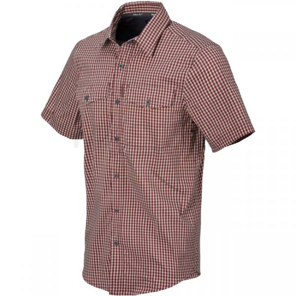 Helikon-Tex Covert Concealed Carry Short Sleeve Shirt - Dirt Red Checkered - S