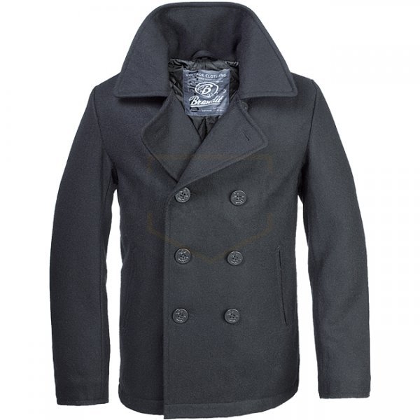 Brandit Pea Coat  - Black - 3XL