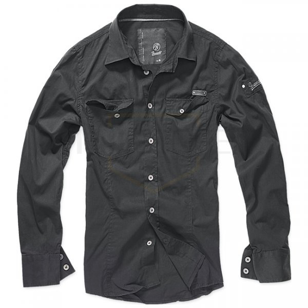 Brandit Shirt Slim - Black - 2XL