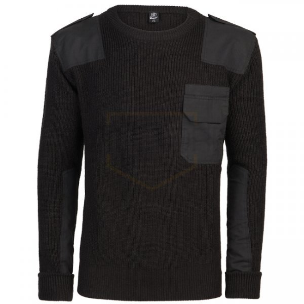 Brandit BW Pullover - Black - M