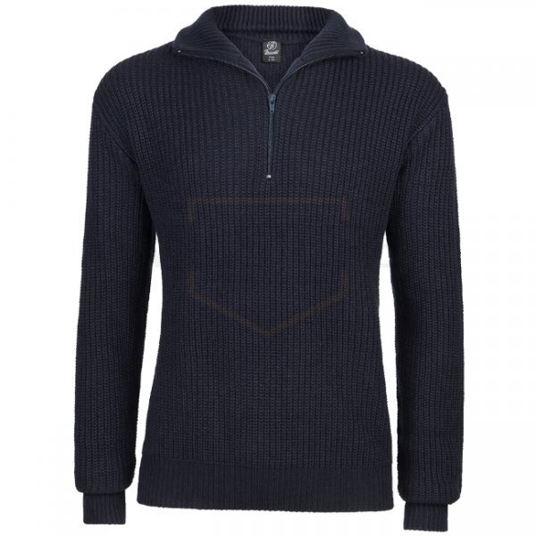 Brandit Marine Pullover Troyer - Navy - M