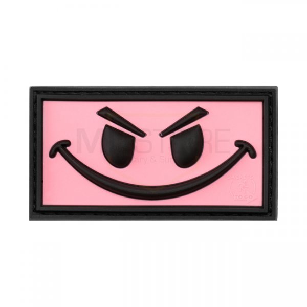 JTG Evil Smile Rubber Patch - Pink