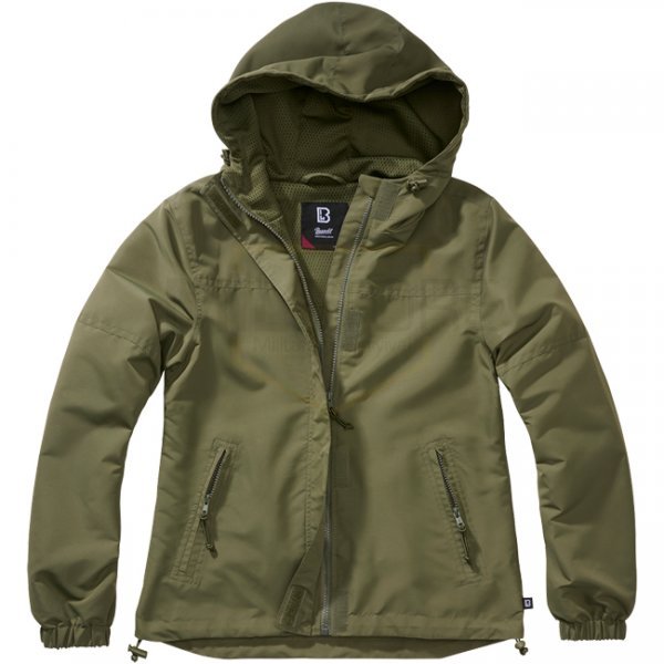 Brandit Ladies Summer Windbreaker Frontzip - Olive - S