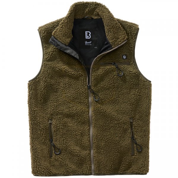 Brandit Teddyfleece Vest Men - Olive - M