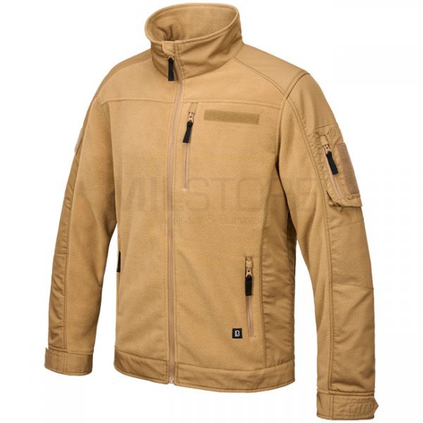 Brandit Fleecejacket Ripstop - Camel - M