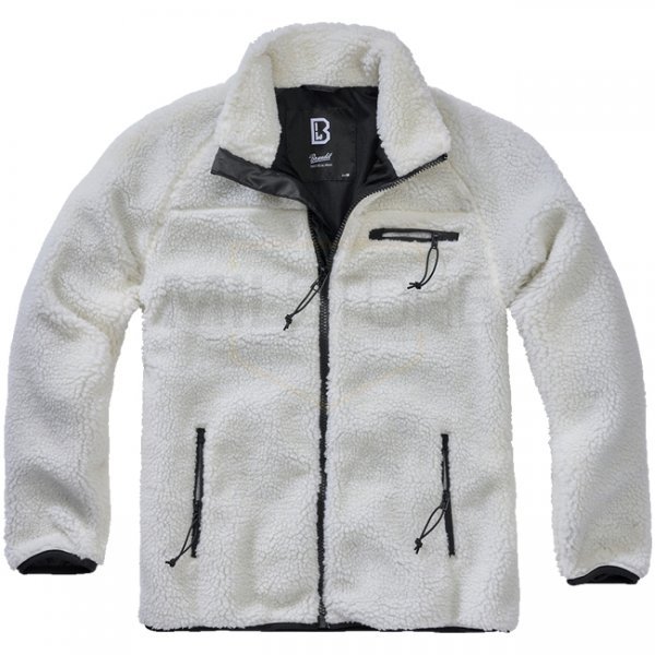 Brandit Teddyfleece Jacket - White - L