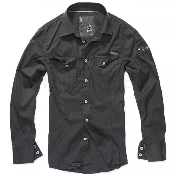 Brandit Shirt Slim - Black - 4XL