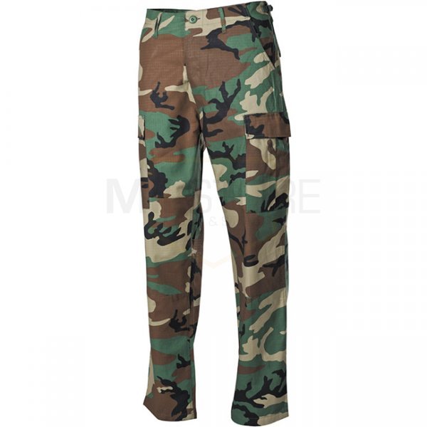 MFH BDU Combat Pants Ripstop - Woodland - L