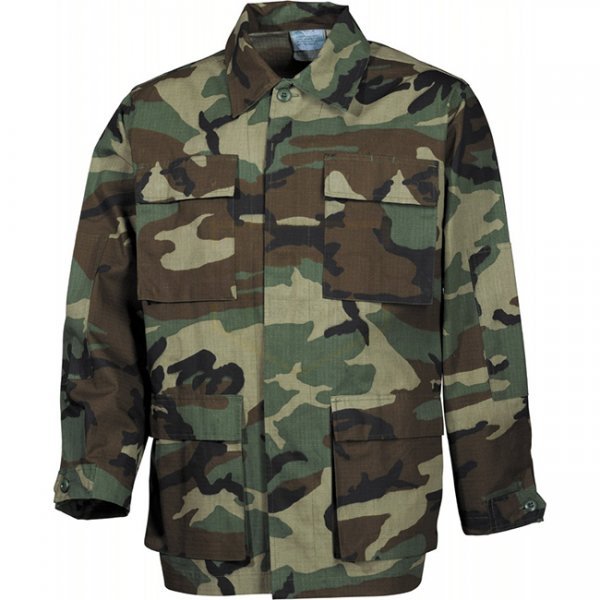 MFH US BDU Field Jacket Ripstop - Woodland - L