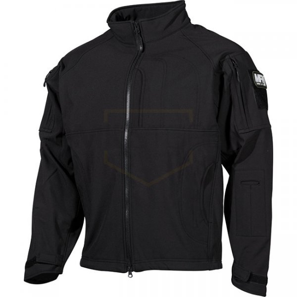 MFHHighDefence LIBERTY Soft Shell Jacket - Black - 3XL