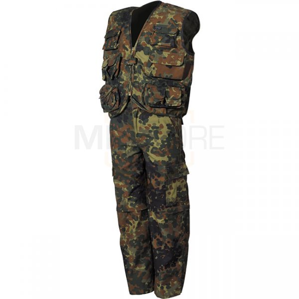 MFH Kids Pants & Vest Set - Flecktarn - S