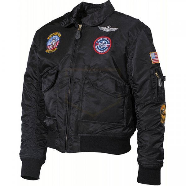 MFH US Kids Pilot Jacket CWU - Black - L